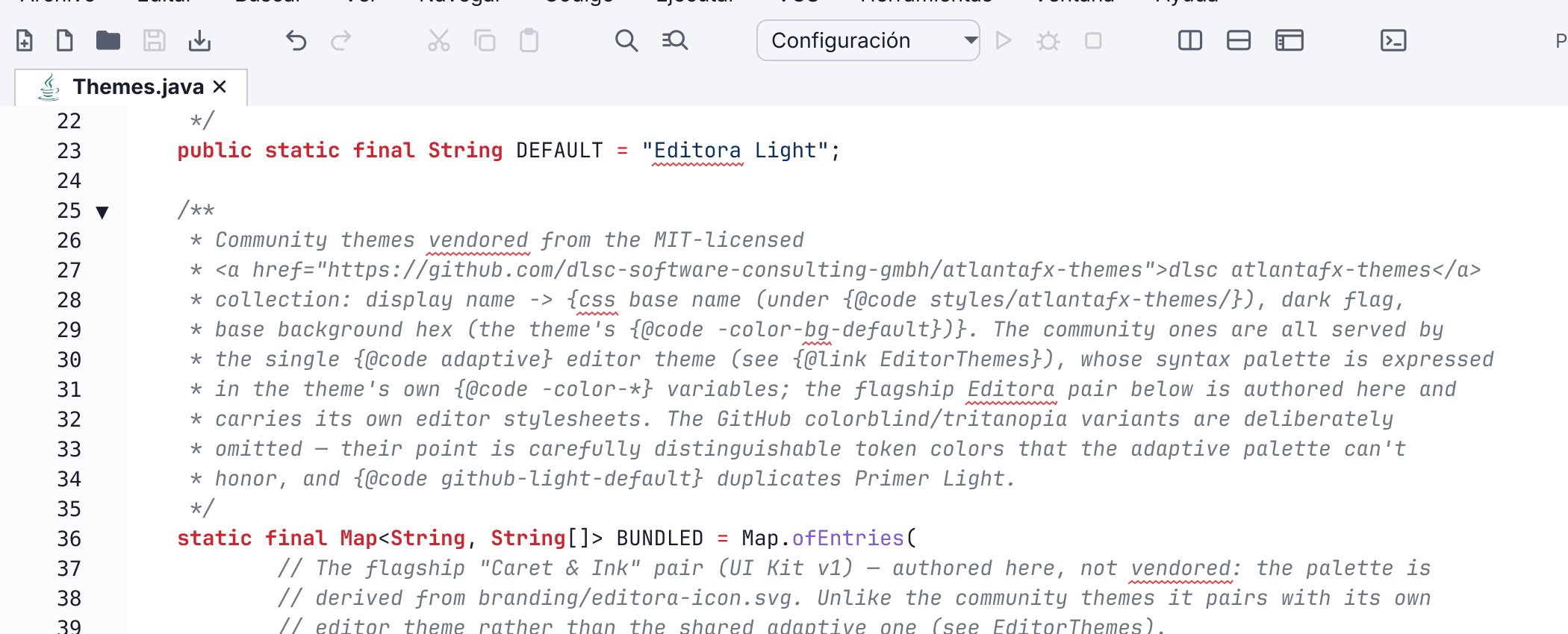 Localized UI in Editora