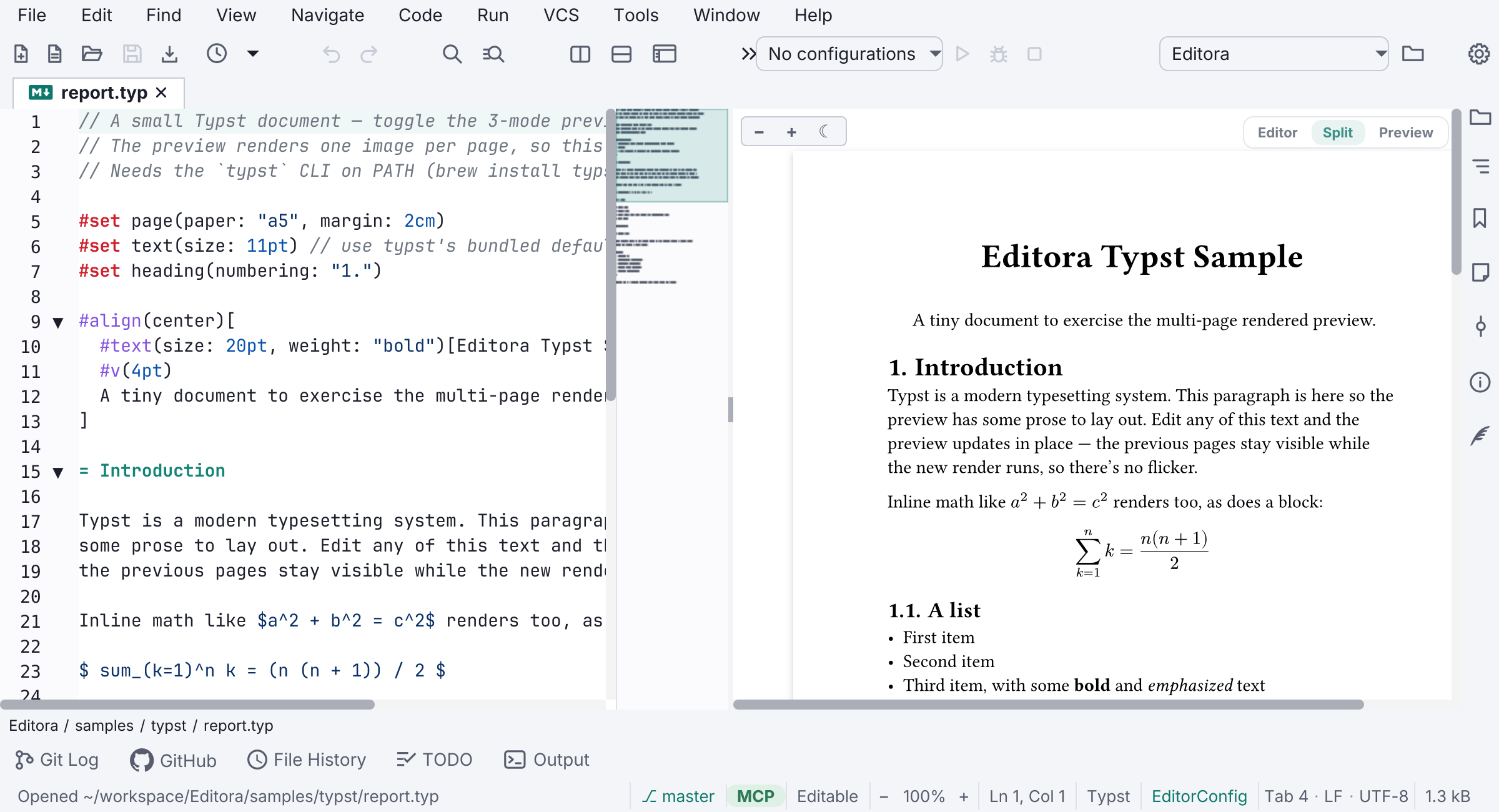 Typst in Editora